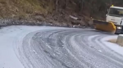 A nins în noaptea de joi spre vineri pe Transfăgărășan