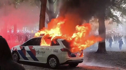 Violențe în Olanda. Au vandalizat sediul unui partid