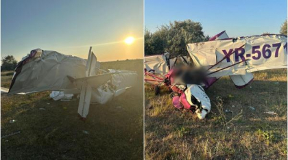 Pilotul care a murit duminică la Gura Portiței mai căzuse cu un avion în aceeași zi. În primul accident fusese și fiul său