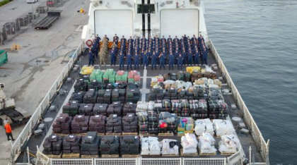 O captură uriașă de droguri, care ar fi putut să ucidă 23 de milioane de oameni, a fost făcută de Paza de Coastă, în SUA