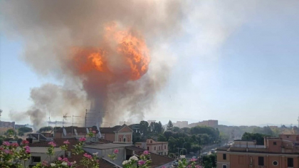 Explozie puternică la o benzinărie din Roma. Mai multe persoane au fost rănite