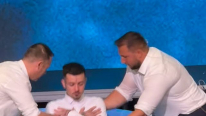 Zanni s-a pocăit. Primele imagini de la botez (VIDEO)
