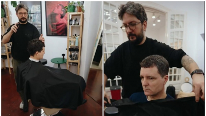 Cât costă să te tunzi la hairstylistul lui Nicușor Dan. Președintele României l-a arătat tuturor pe Alex: „Vin la el de 5 ani”