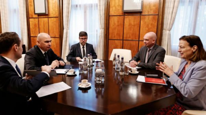 Ilie Bolojan și Mihai Jurcă, discuții cu ambasadoarea Germaniei: „Germania este principalul nostru partener comercial și cel mai mare investitor străin în România”