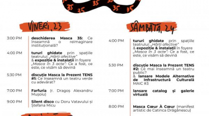 MASCA 35 – Weekend aniversar la Teatrul Masca: 23 și 25 mai 2025