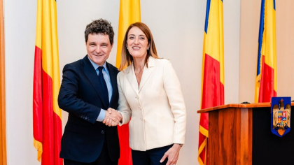 Noul președinte al României s-a întâlnit cu președinta Parlamentului European