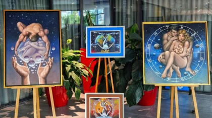 Pictura „Între Cer și Pământ”, pentru iubitorii artelor plastice