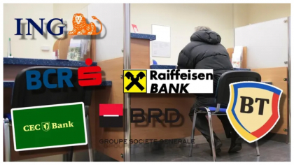 BCR, Raiffeisen Bank, ING și CEC Bank, depășite surprinzător de o bancă românească. Cine a devenit liderul industriei bancare din România