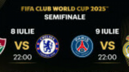 Semifinalele FIFA Club World Cup 2025 se văd în direct, astăzi și mâine, de la ora 22:00, la PRO TV și pe VOYO