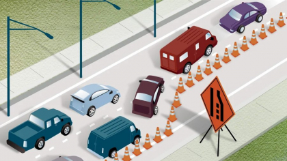 „Regula fermoarului”, inclusă în Codul rutier. Cum ajută la fluidizarea traficului