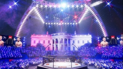 Primele imagini cu gala UFC organizată de Donald Trump de la Casa Albă, pentru aniversarea a 250 de ani de SUA