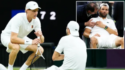 Wimbledon 2025: Grigor Dimitrov conducea cu 2-0 în meciul cu Jannik Sinner, dar a fost nevoit să abandoneze