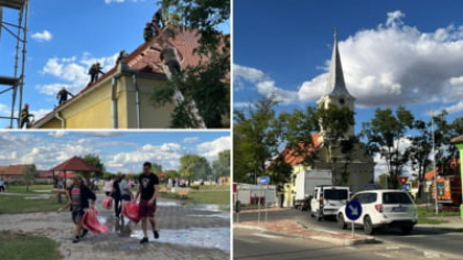 Panică pentru zeci de copii dintr-o biserică, în Timiș. Un incendiu a izbucnit în lăcaşul de cult FOTO