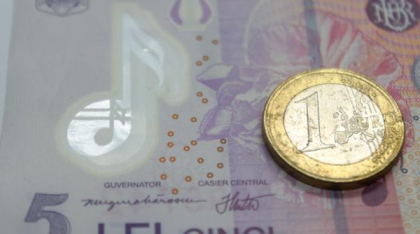 Euro scade ușor, după 3 zile de cotații record. Curs de peste 5,1 lei afișat de BNR