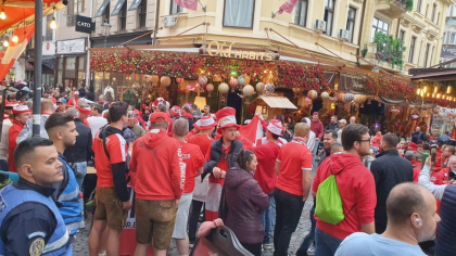 Fanii austrieci au luat cu asalt Centrul Vechi al Capitalei
