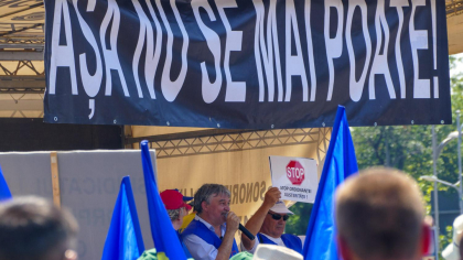 (Fotoreportaj) Piața Victoriei. Preludiul grevei generale