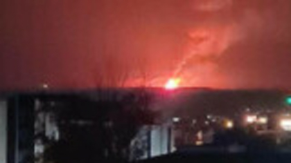Cum s-a văzut din România atacul masiv al rușilor, cu drone, asupra districtului Ismail, din Ucraina | VIDEO
