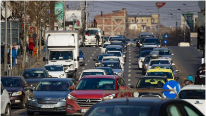 Coloană de mașini spre vama Giurgiu. Se întinde pe 5 kilometri